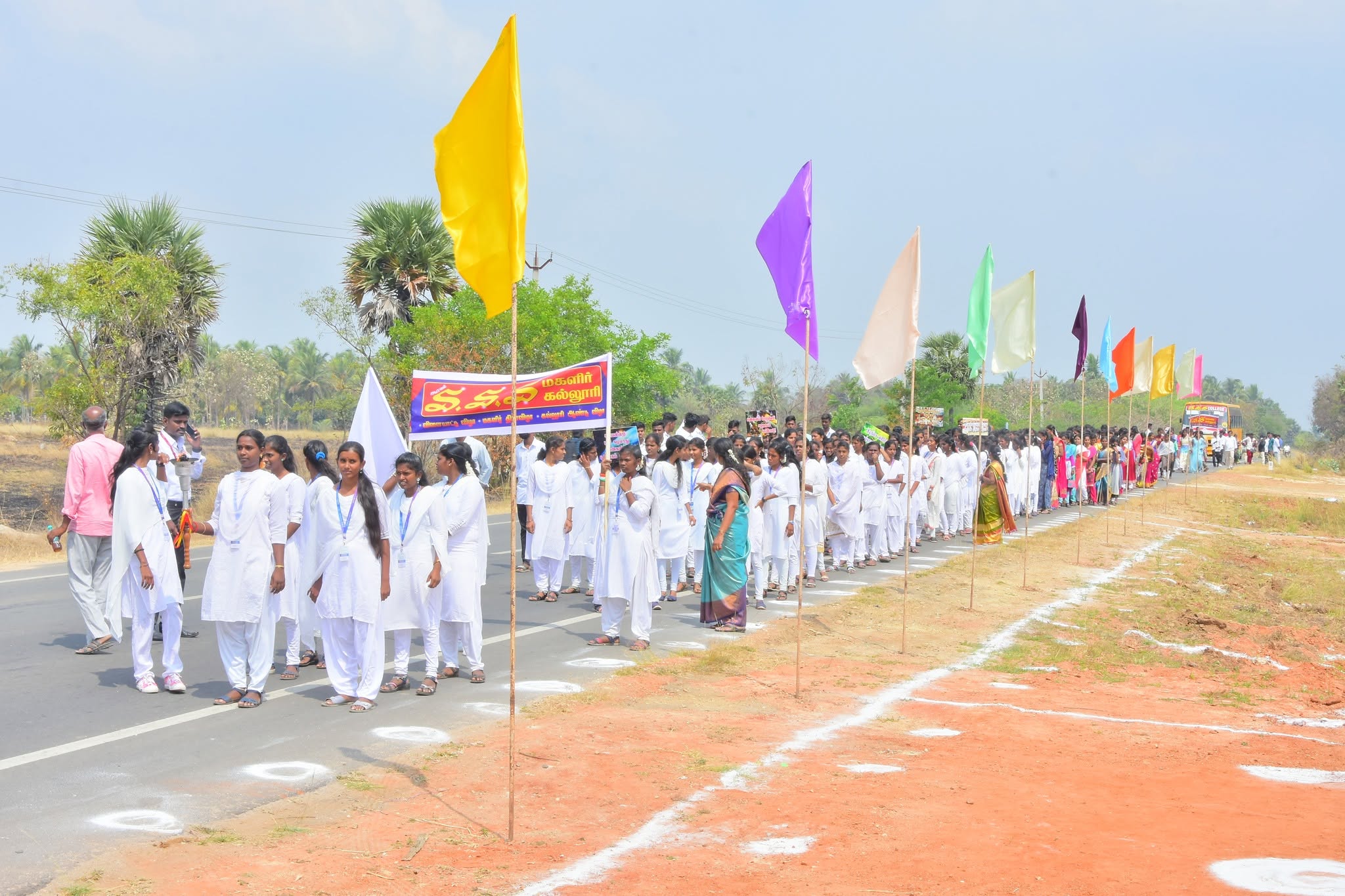 Students Marching at SSS College